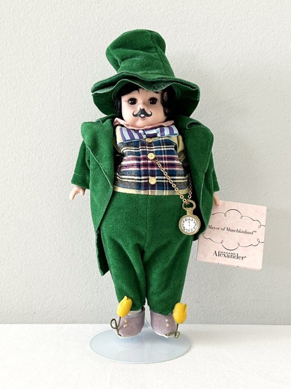 Vintage Madame Alexander MAYOR OF MUNCHKINLAND Doll Wizard of Oz 8” Green Velvet